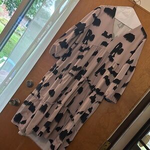 SHEIN Black and Pink Maxi Dress